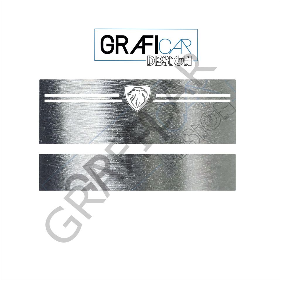 Peugeot Kapı Eşiği Sticker MAT KARBON SİYAH