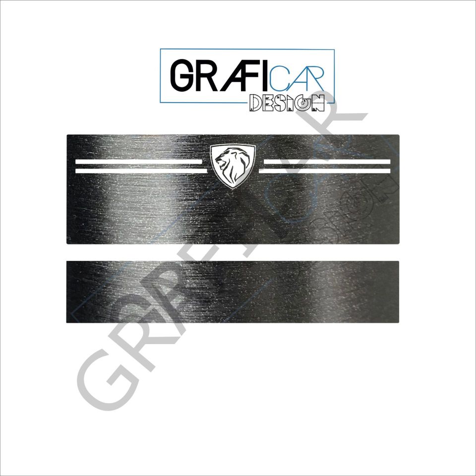 Peugeot Kapı Eşiği Sticker MAT KARBON SİYAH