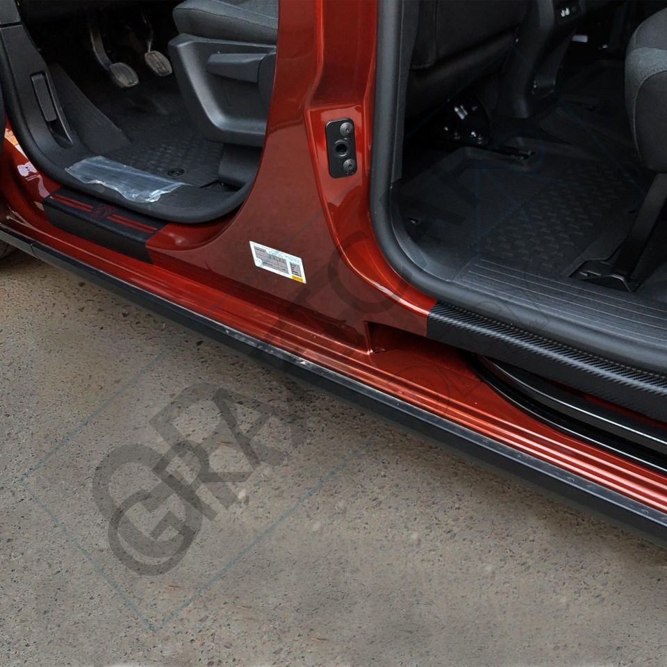 Peugeot Kapı Eşiği Sticker MAT KARBON SİYAH