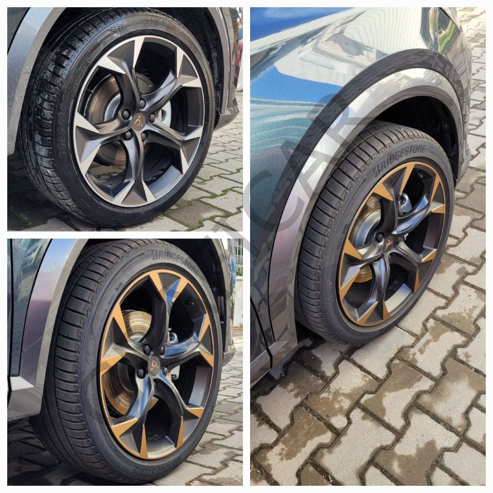 Cupra Formentor Rim Coating Sticker Set MODEL 1 - METALLIC MATT COPPER