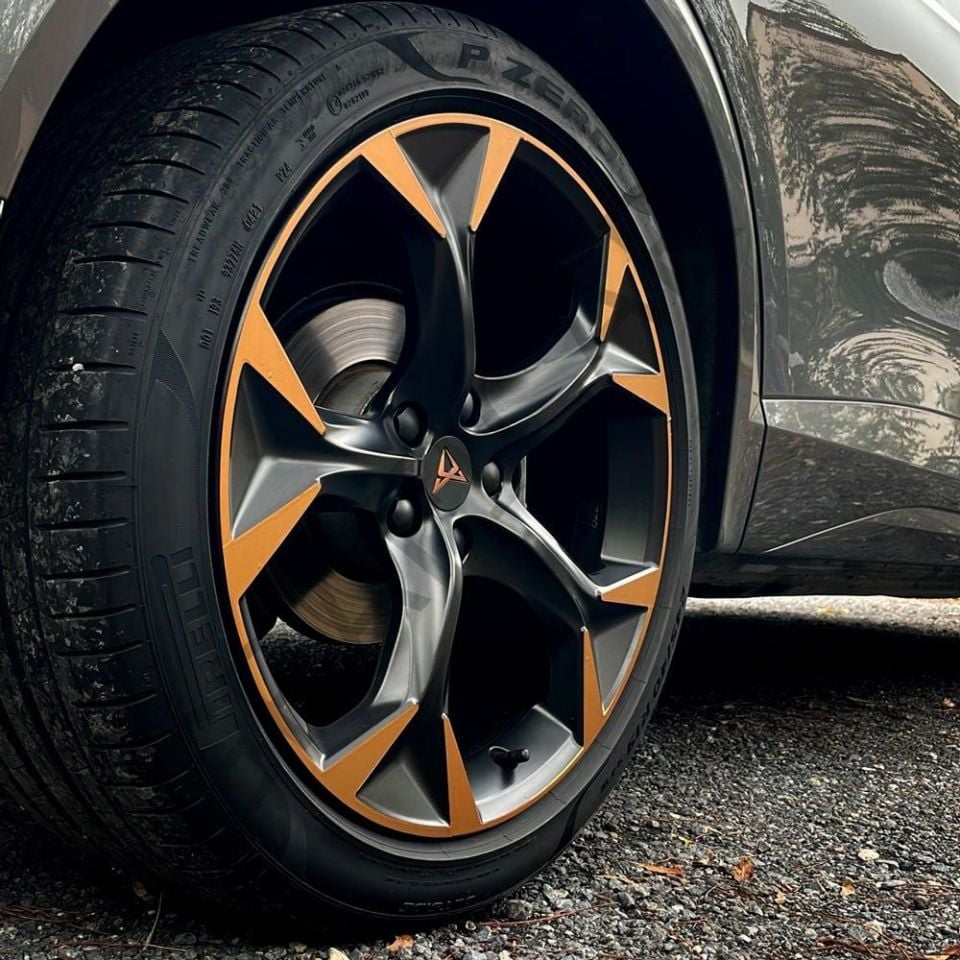 Cupra Formentor Jant Kaplama Sticker Set MODEL 2 - METALİK MAT BAKIR