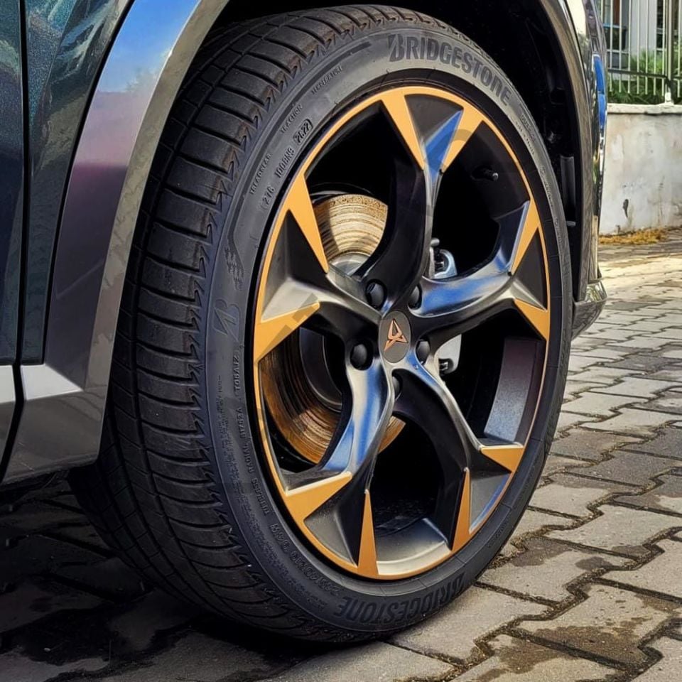 Cupra Formentor Jant Kaplama Sticker Set MODEL 2 - METALİK MAT BAKIR