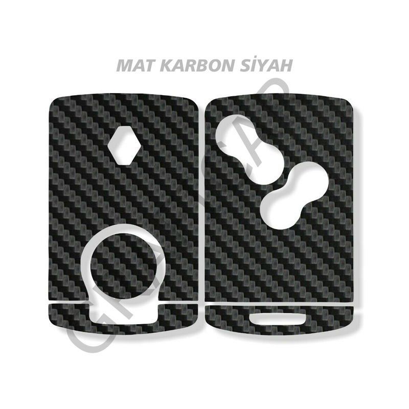 Reno Kart Anahtar Kaplama Sticker MAT BEYAZ