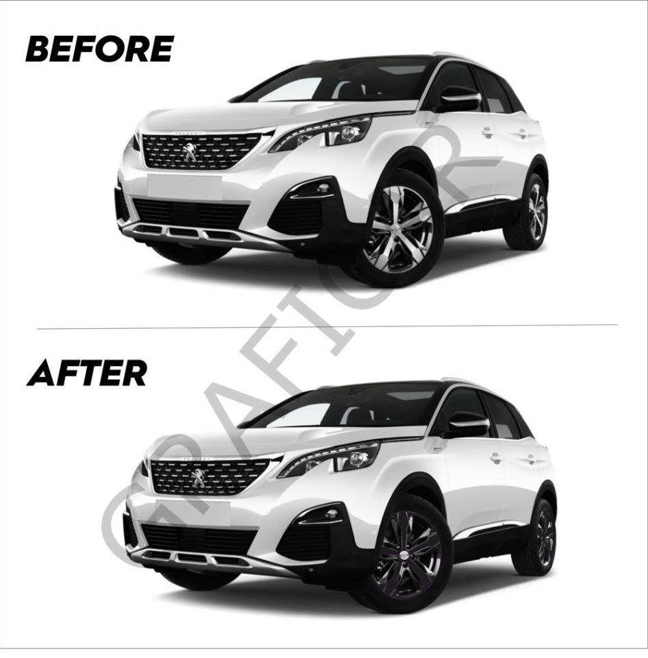 Peugeot 3008 Rim Covering Sticker METALLIC MATT COPPER