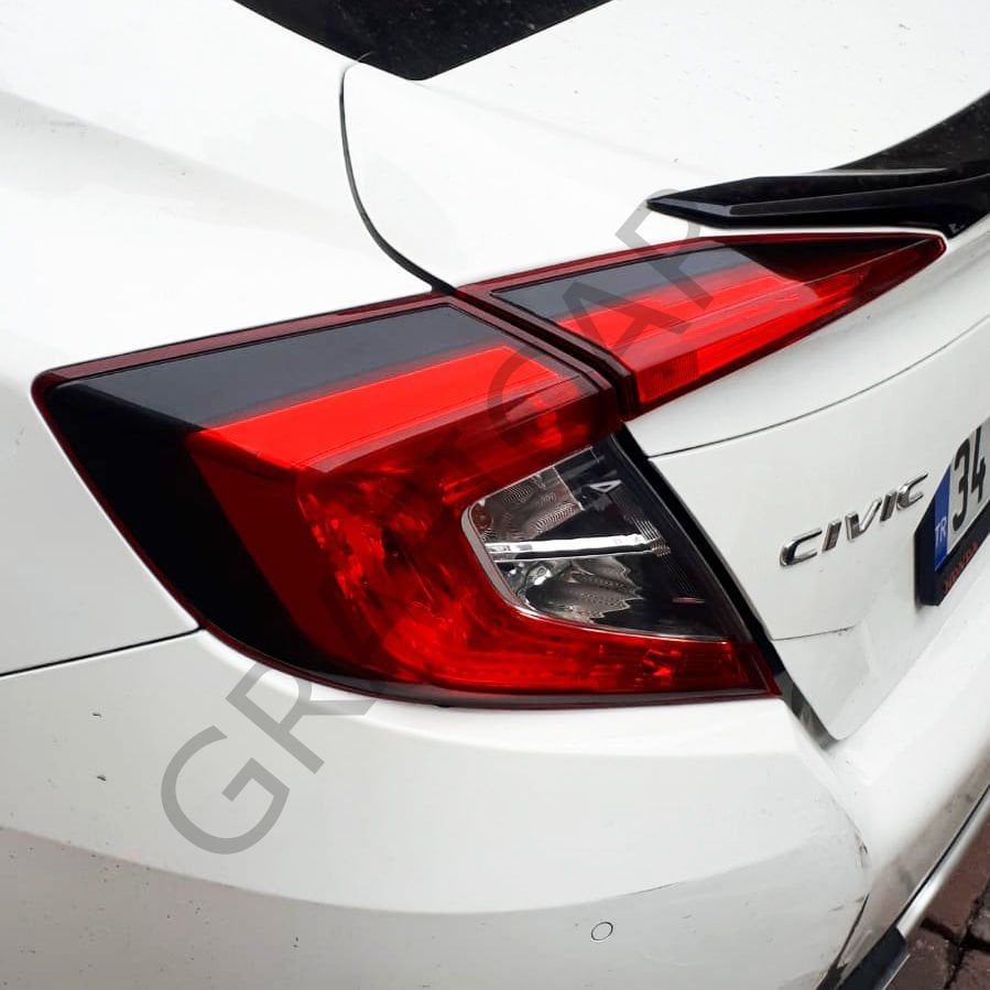 Honda FC5 Stop Çerçeve Sticker MAT SİYAH