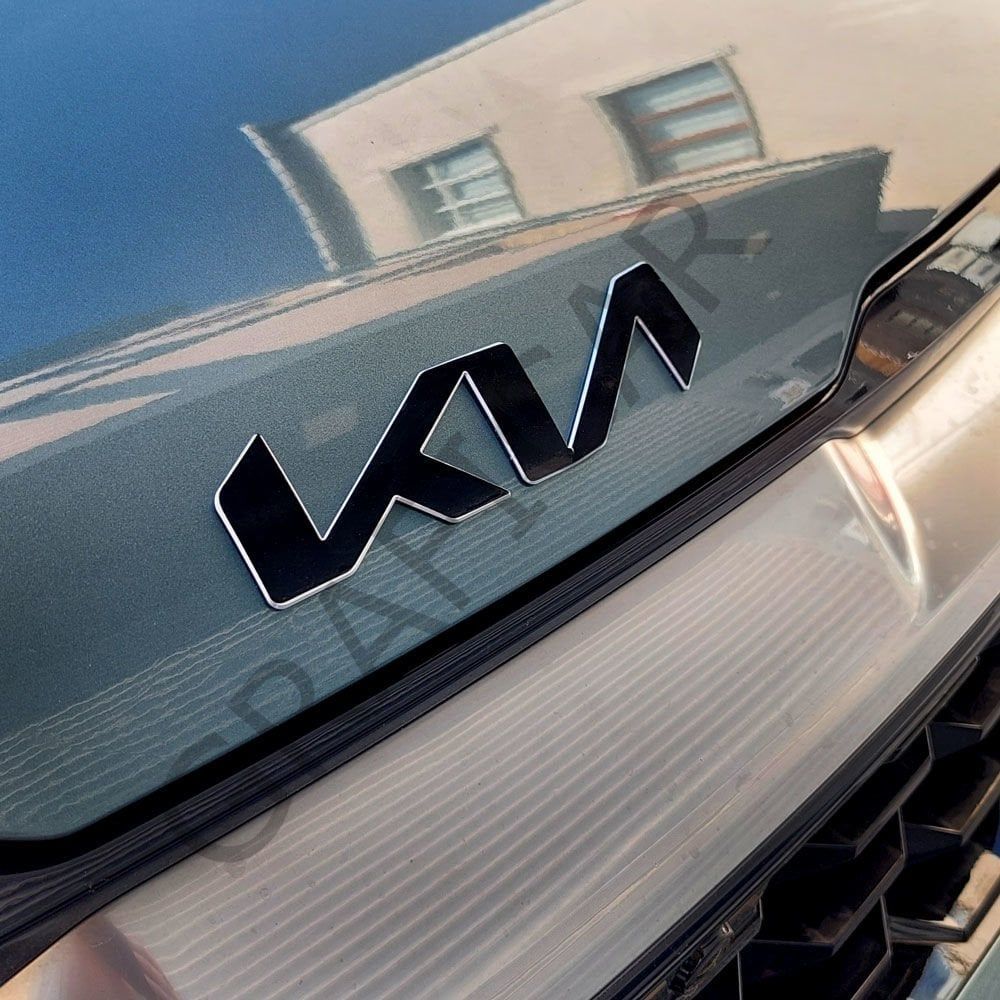 Kia Sportage NQ5 Amblem Sticker Set MAT KARBON GRİ