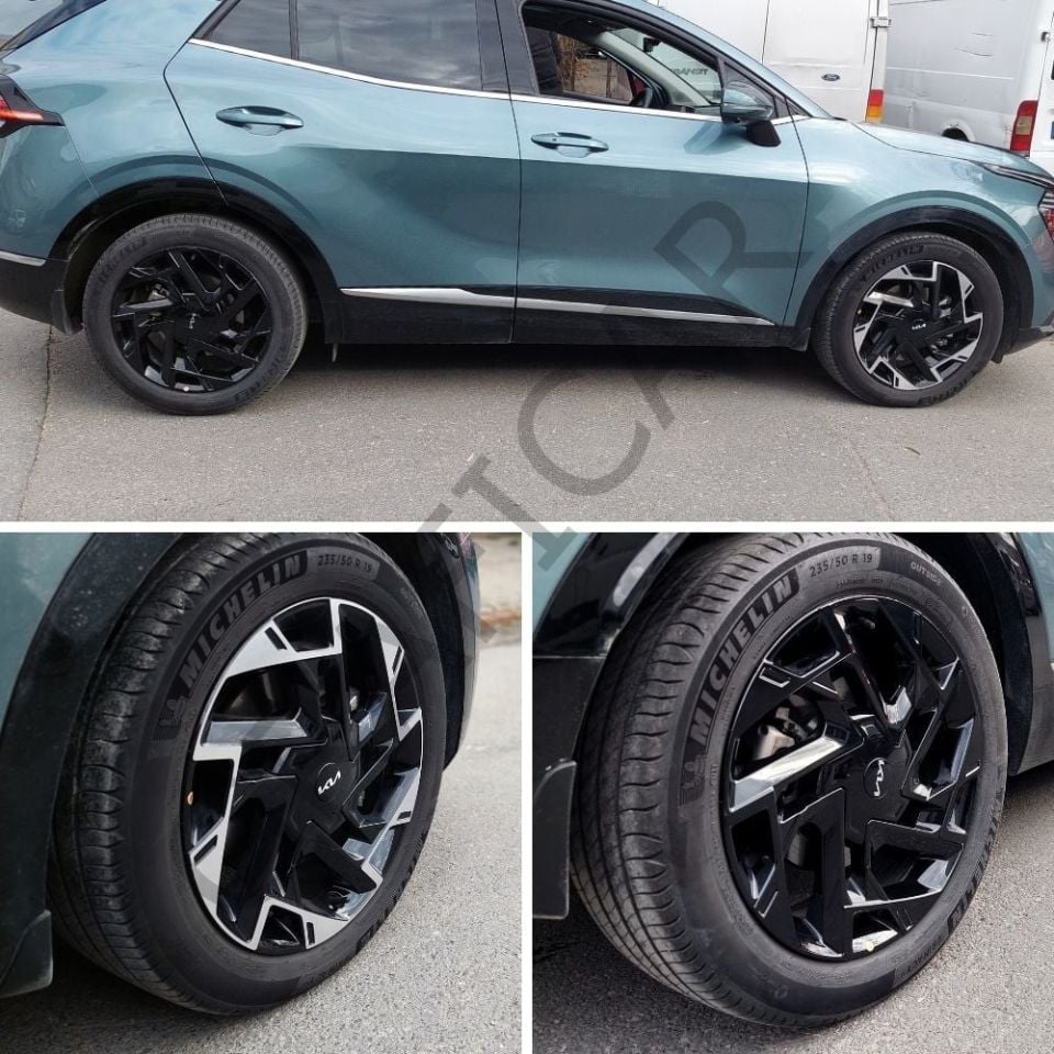 Kia Sportage 5 Wheel Covering Sticker Set