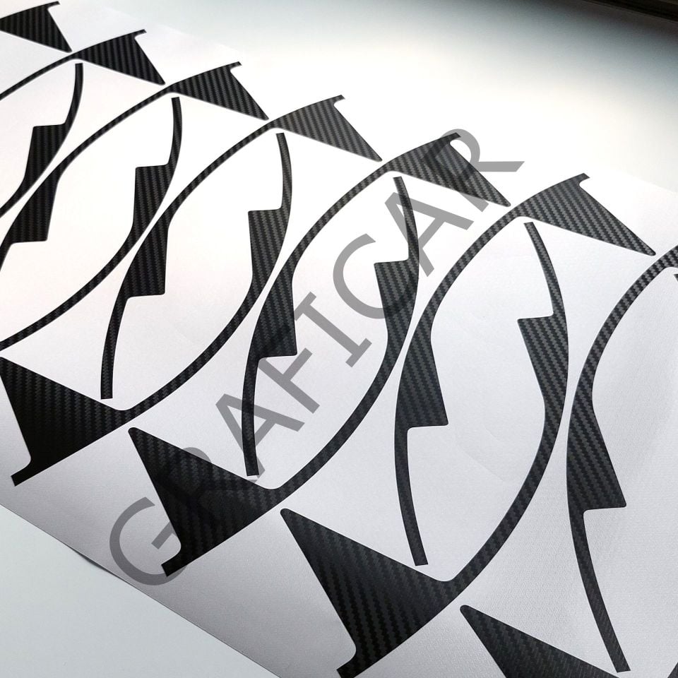 Kia Sportage 5 Wheel Covering Sticker Set