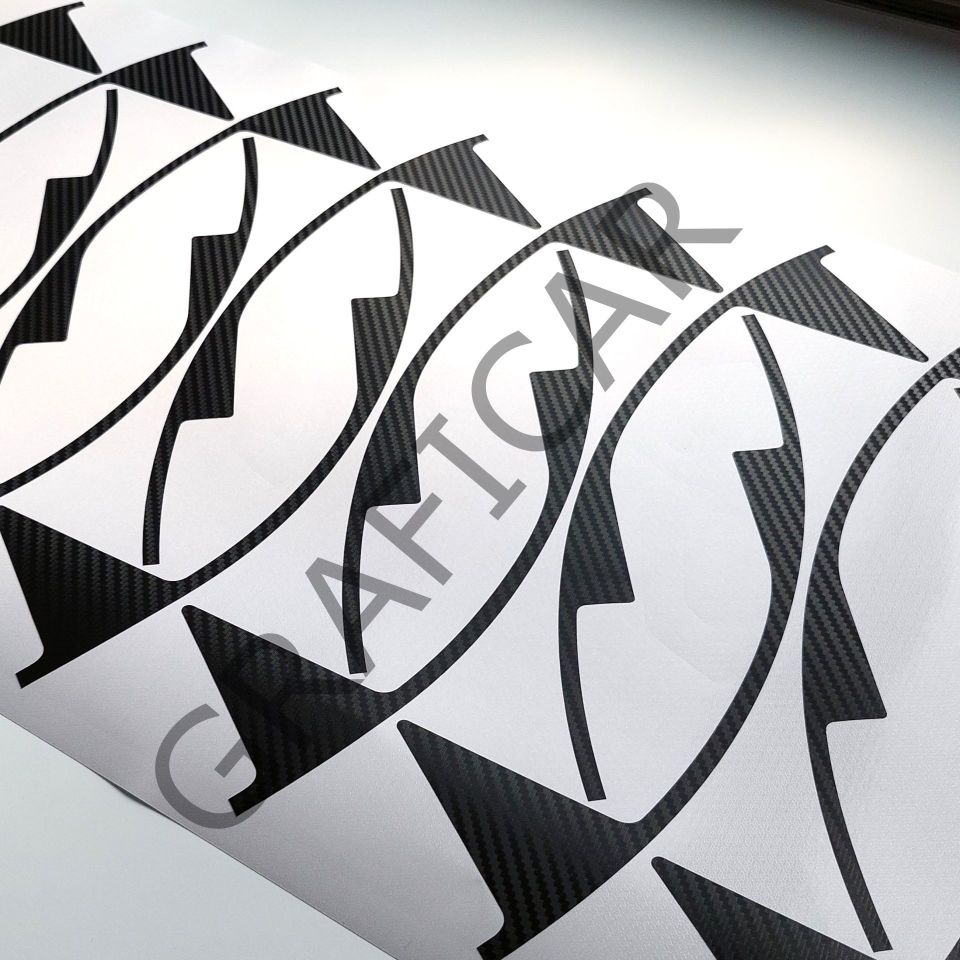Kia Sportage 5 Jant Kaplama Sticker Set MAT KARBON SİYAH