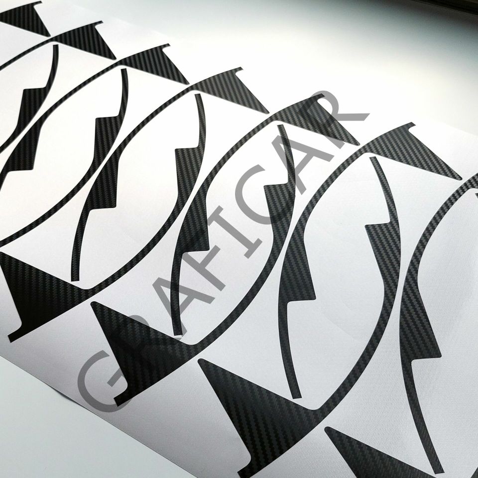 Kia Sportage 5 Jant Kaplama Sticker Set MAT KARBON SİYAH