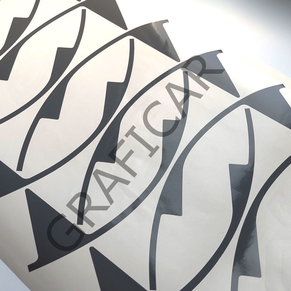 Kia Sportage 5 Jant Kaplama Sticker Set MAT KARBON SİYAH
