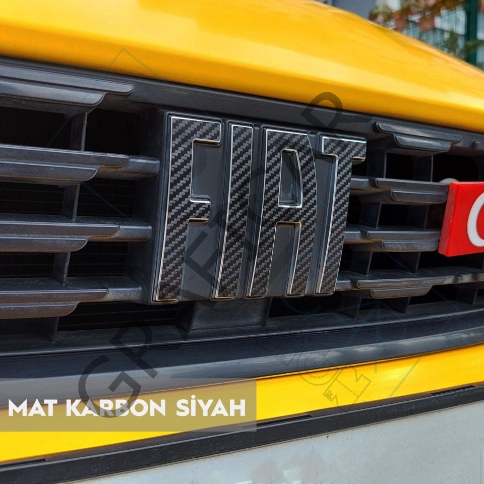 Fiat Egea Cross Amblem Sticker Set FIRÇALI SİYAH