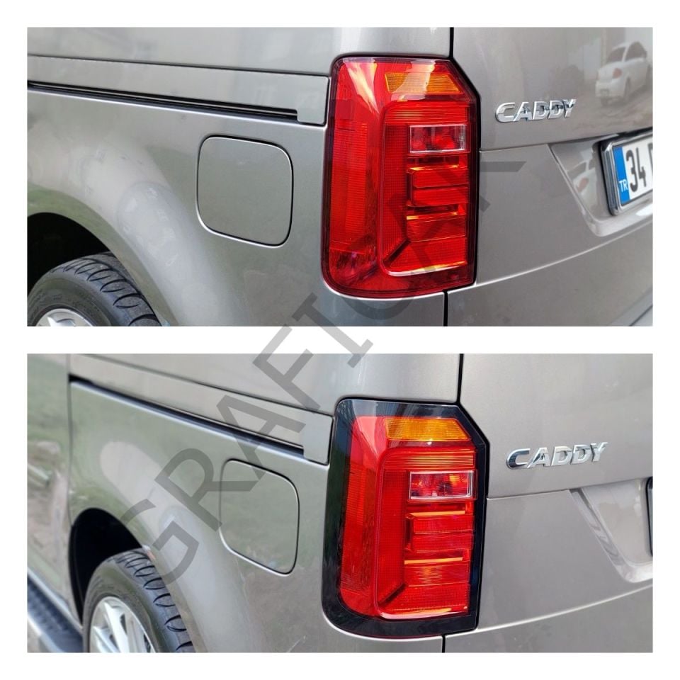 Volkswagen Caddy Stop Çerçeve Sticker PARLAK SİYAH