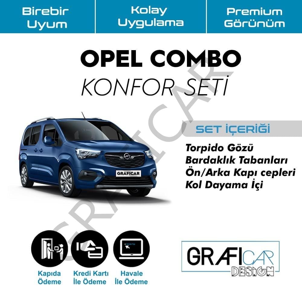 Opel Combo Konfor Seti ORTA KONSOL YOK - 2019-2022