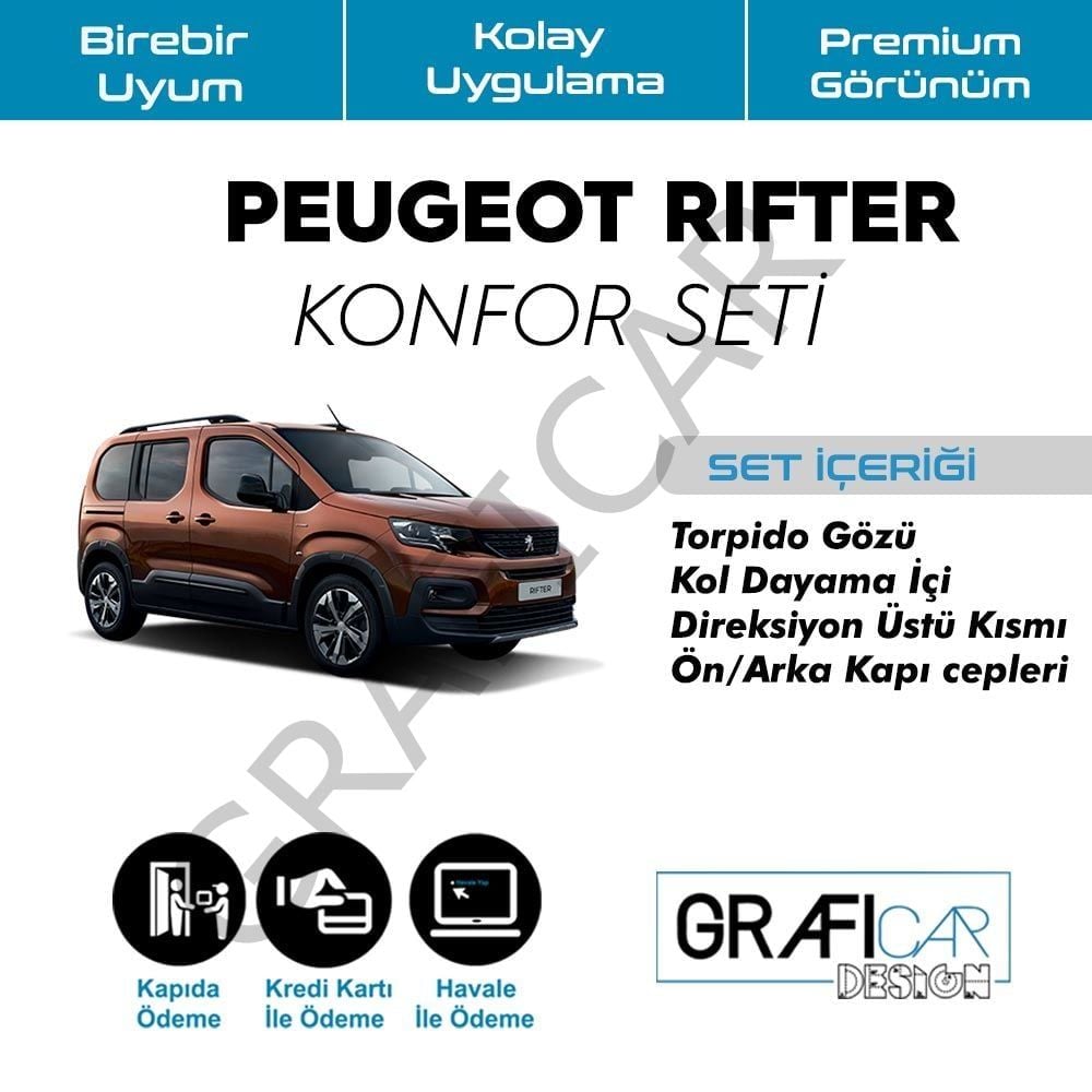 Peugeot Rifter Konfor Seti ORTA KONSOL VAR - 2023 VE SONRASI