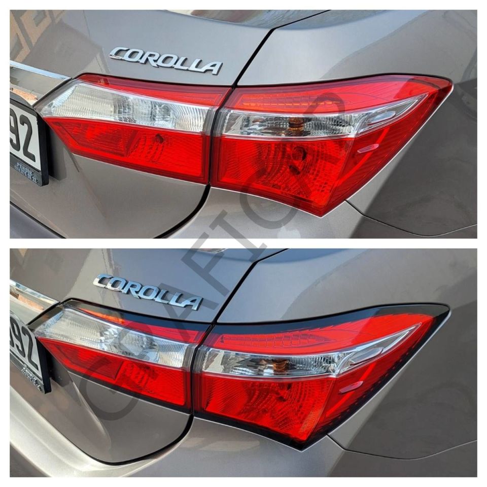 Toyota Corolla E160 Stop Çerçeve Sticker MAT SİYAH
