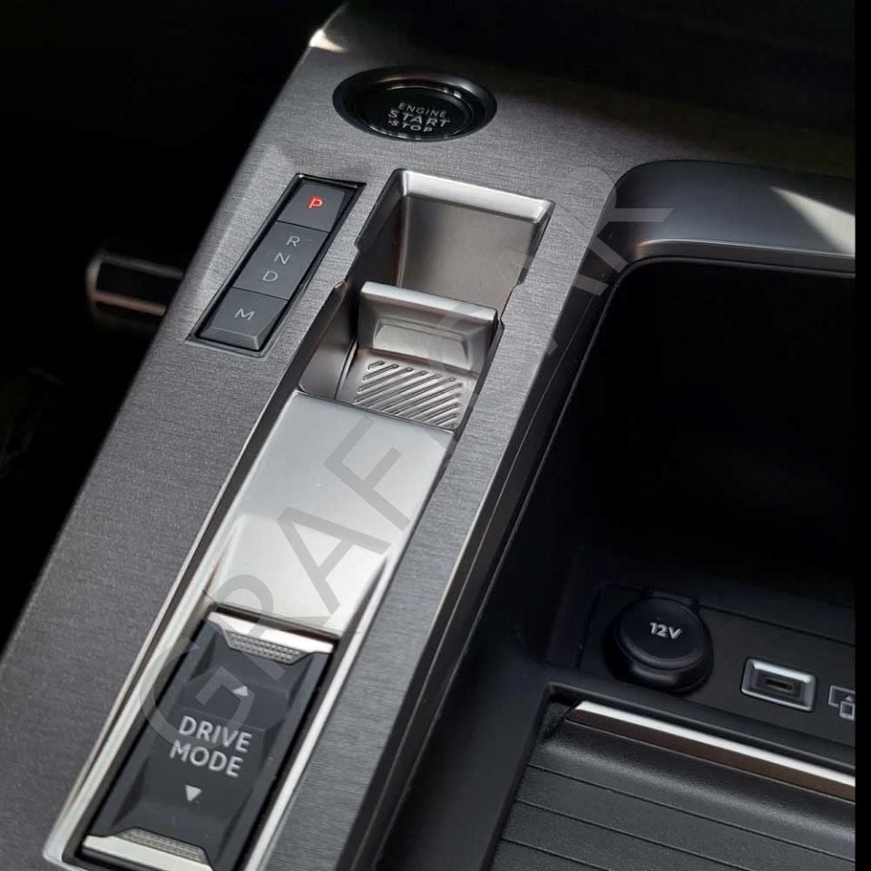 Peugeot 408 Interior Trim Center Console Covering Set BRUSHED SMOKED