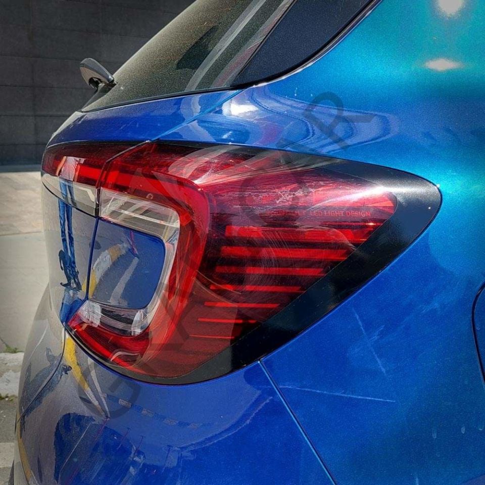 Renault Captur Stop Çerçeve Sticker PARLAK SİYAH