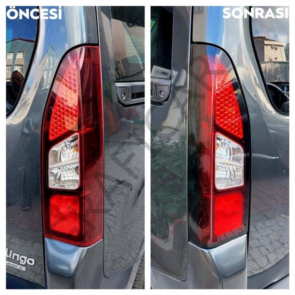 Peugeot Partner Tepee Stop Çerçeve Sticker MAT SİYAH