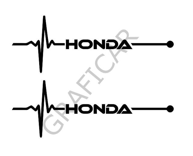 Honda Nabız Sticker MAT BEYAZ