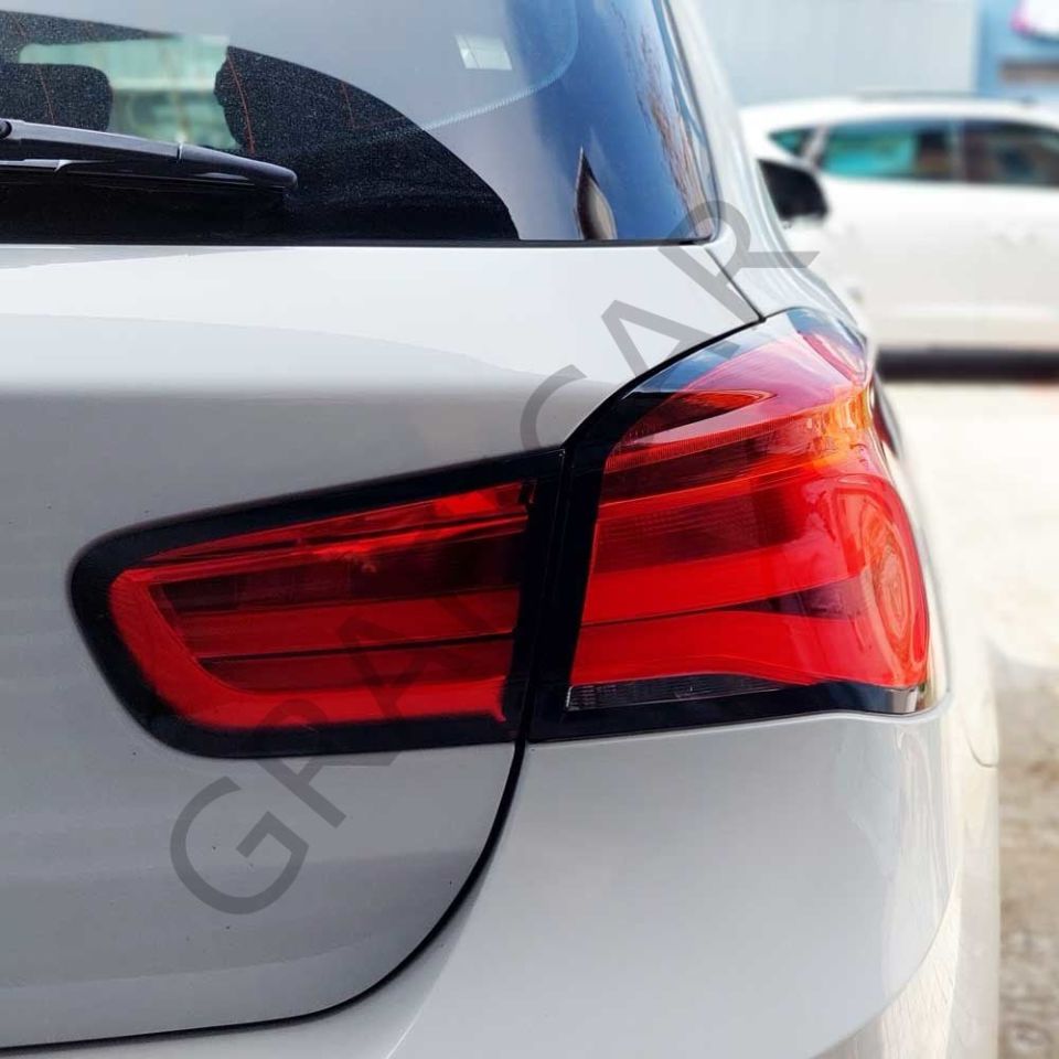 BMW F20 Stop Çerçeve Sticker PARLAK SİYAH - MAKYAJSIZ KASA