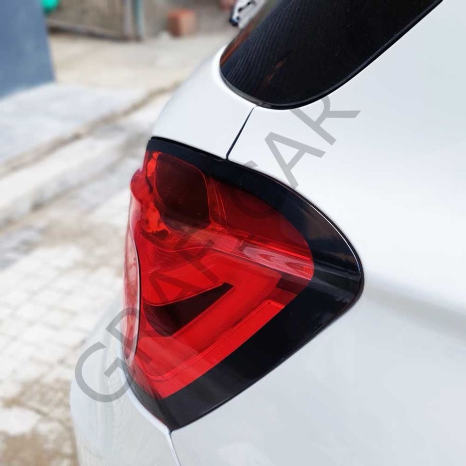 BMW F20 Stop Çerçeve Sticker MAT SİYAH - MAKYAJSIZ KASA