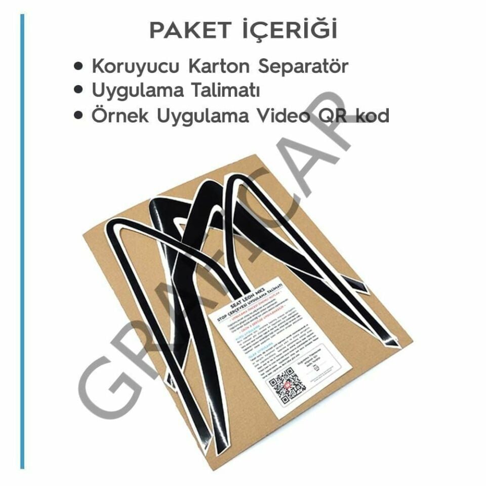 Honda Civic FB7 Stop Çerçevesi PARLAK SİYAH