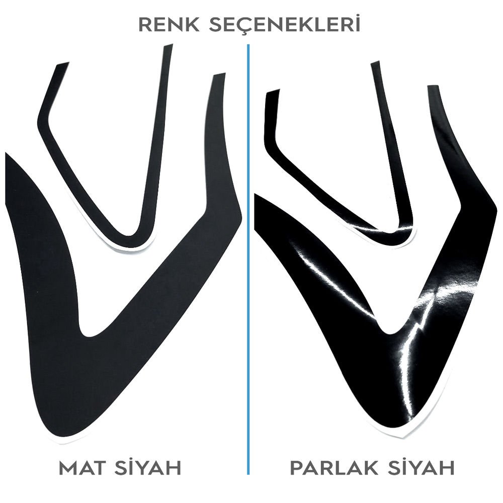 Seat Leon MK4 Stop Çerçeve Sticker MAT SİYAH