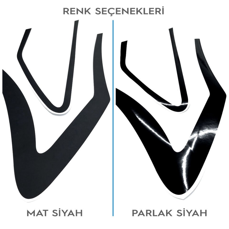 Seat Leon MK4 Stop Çerçeve Sticker MAT SİYAH