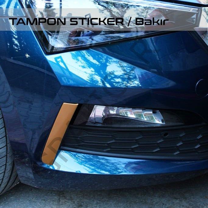 Skoda Scala Amblem Sticker Set METALİK MAT BAKIR