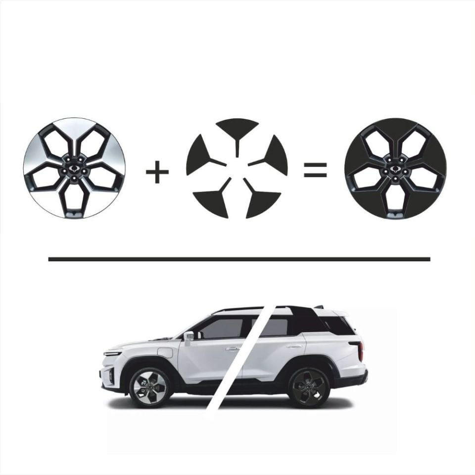 SsangYong Torres EVX Jant Kaplama Sticker Set