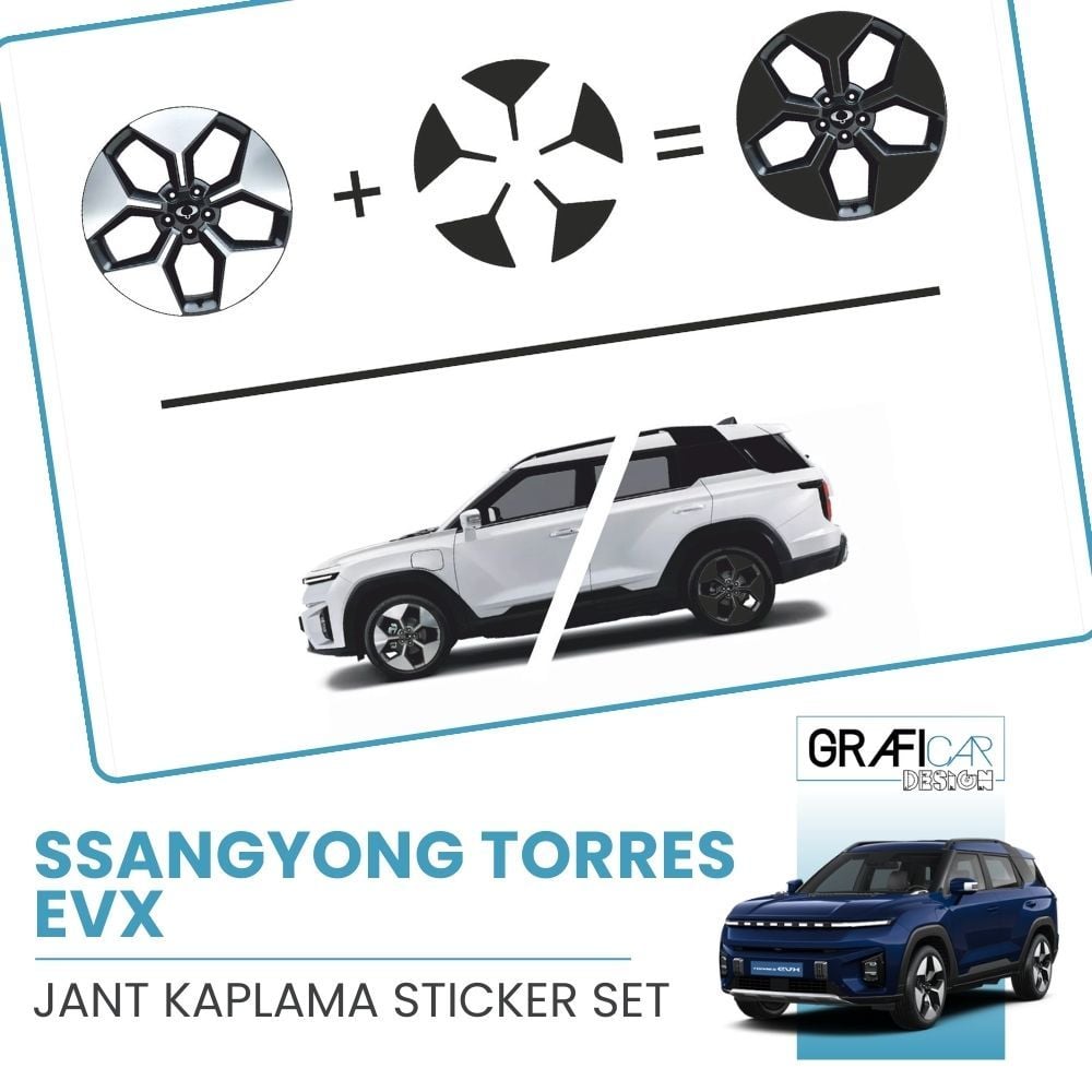 SsangYong Torres EVX Jant Kaplama Sticker Set