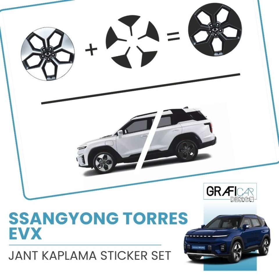 SsangYong Torres EVX Jant Kaplama Sticker Set