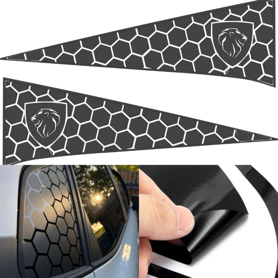 Peugeot 408 Uyumlu Kelebek Cam Sticker