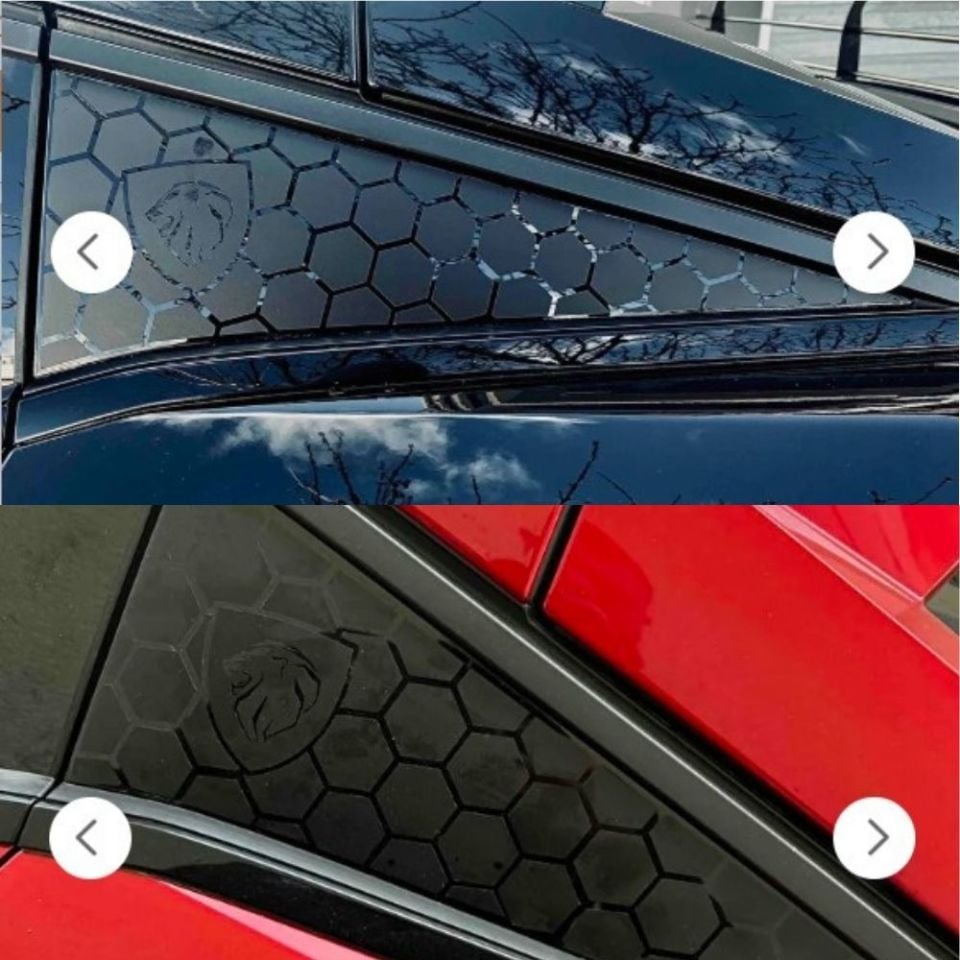 Peugeot 408 Uyumlu Kelebek Cam Sticker