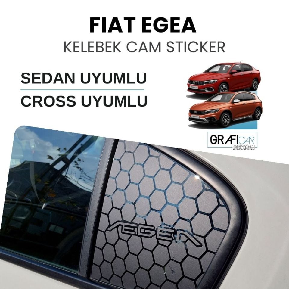 Fiat Egea Kelebek Cam Sticker