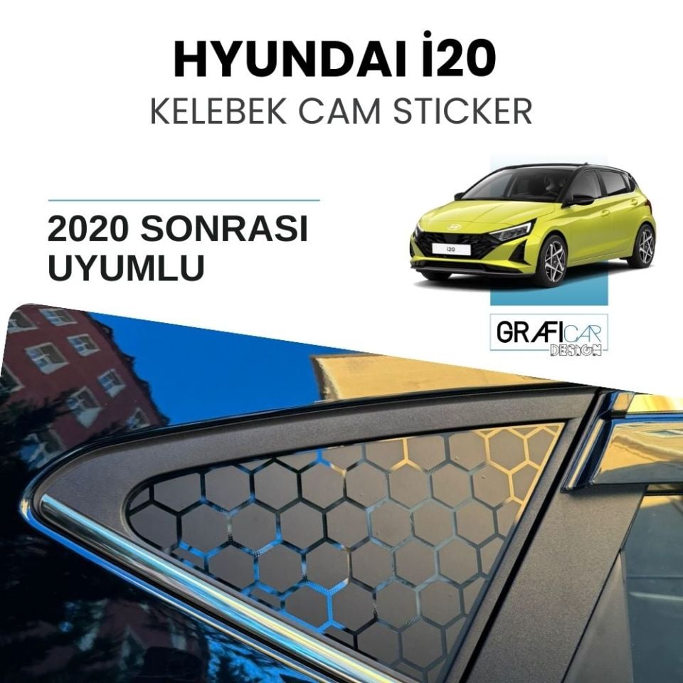 Hyundai i20 Kelebek Cam Sticker