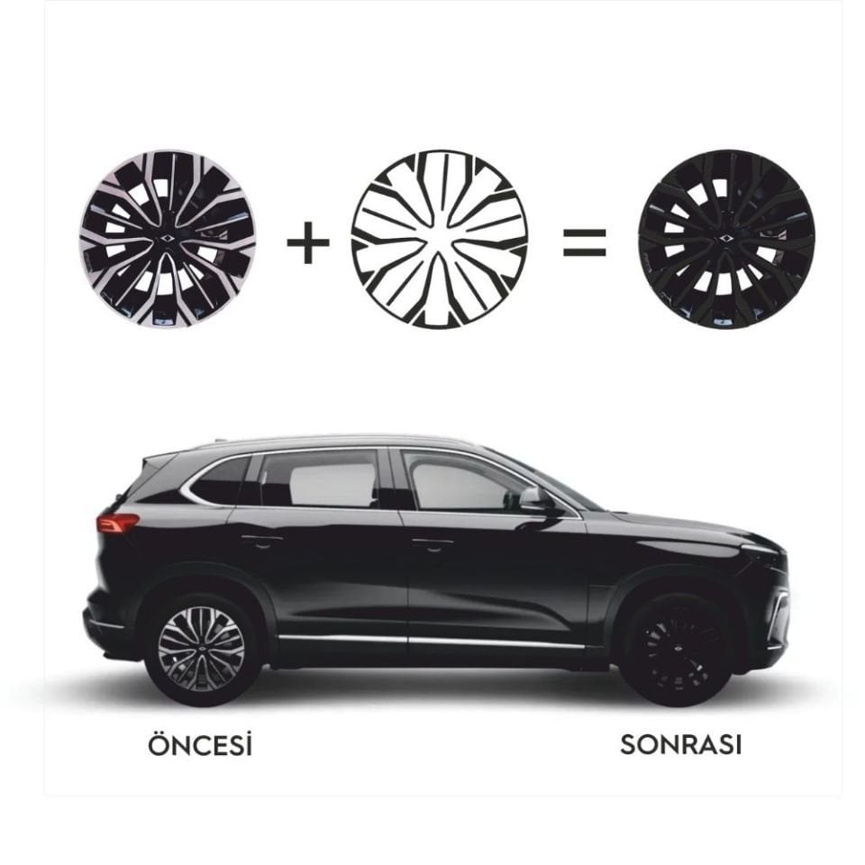 TOGG T10X Jant Kaplama Sticker Set