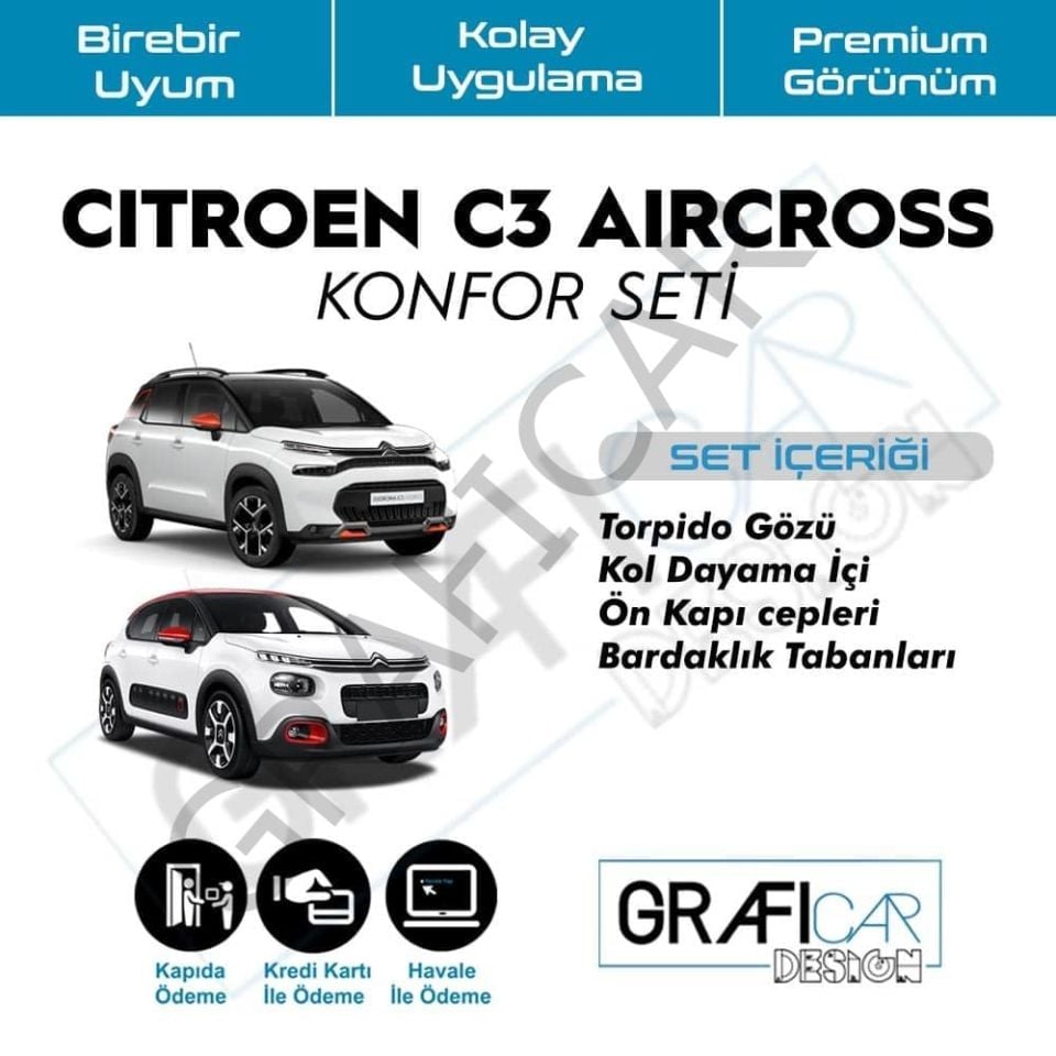 Citroen C3 Aircross Konfor Seti 2021 SONRASI MAKYAJLI