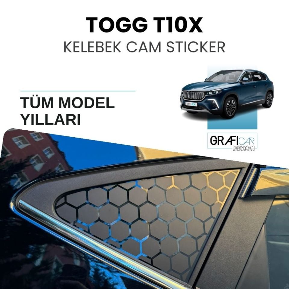 TOGG T10X Kelebek Cam Sticker