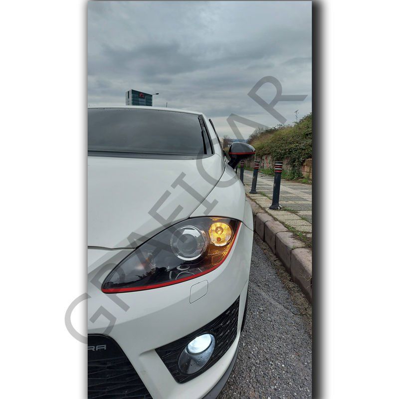 Seat Leon MK2 Far/Ayna Sticker PARLAK LACİVERT