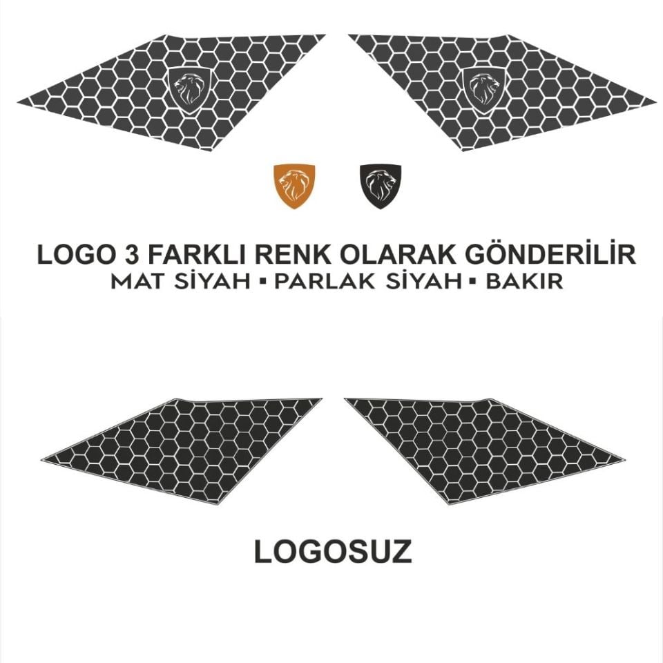 Peugeot 2008 Uyumlu Kelebek Cam Sticker