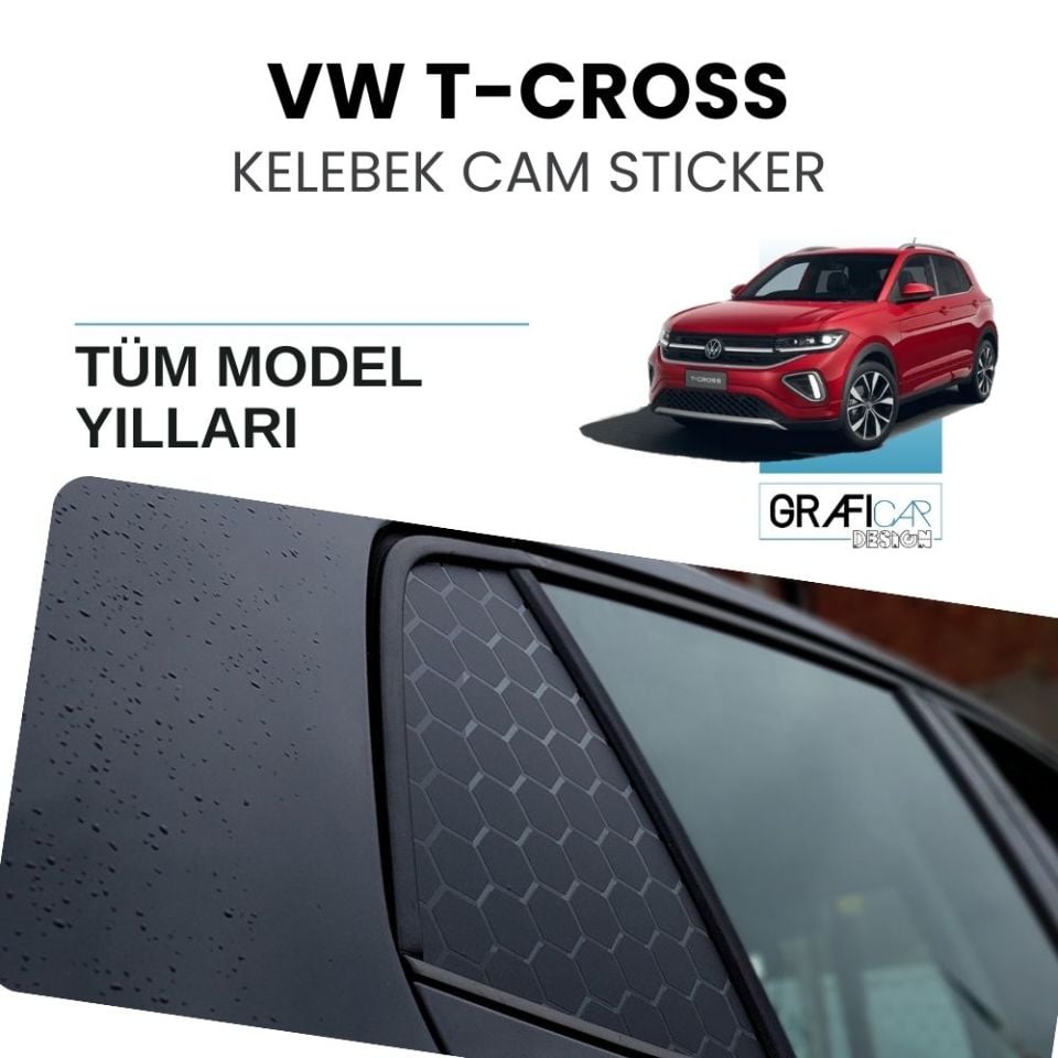 Volkswagen T-CROSS Kelebek Cam Sticker