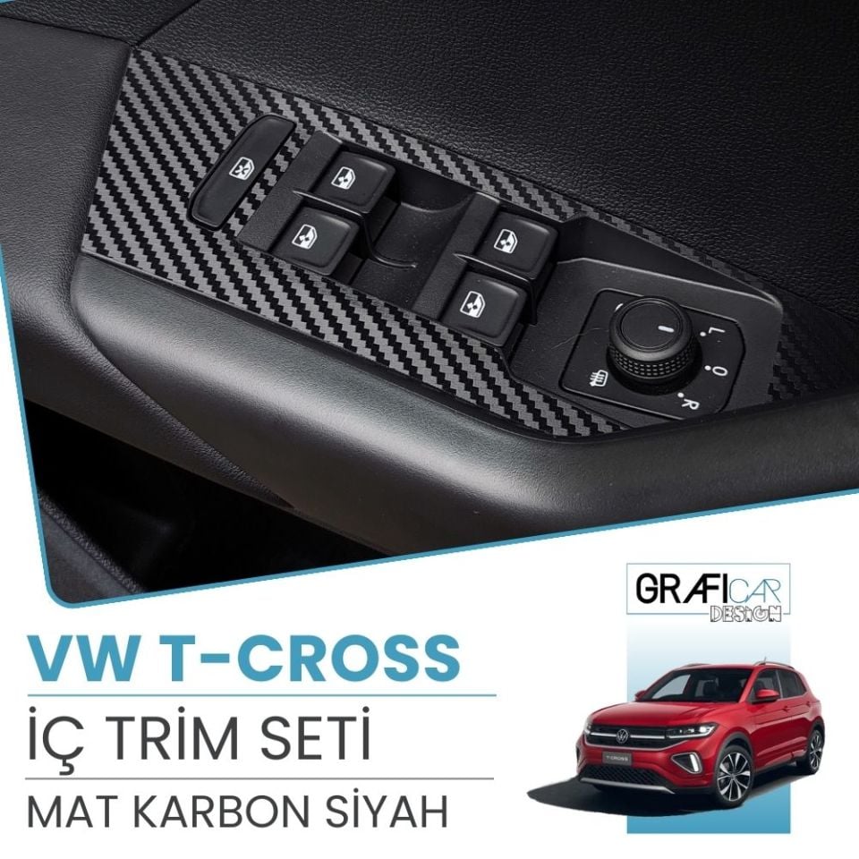 Volkswagen T-CROSS Uyumlu İç Trim Kaplama Set