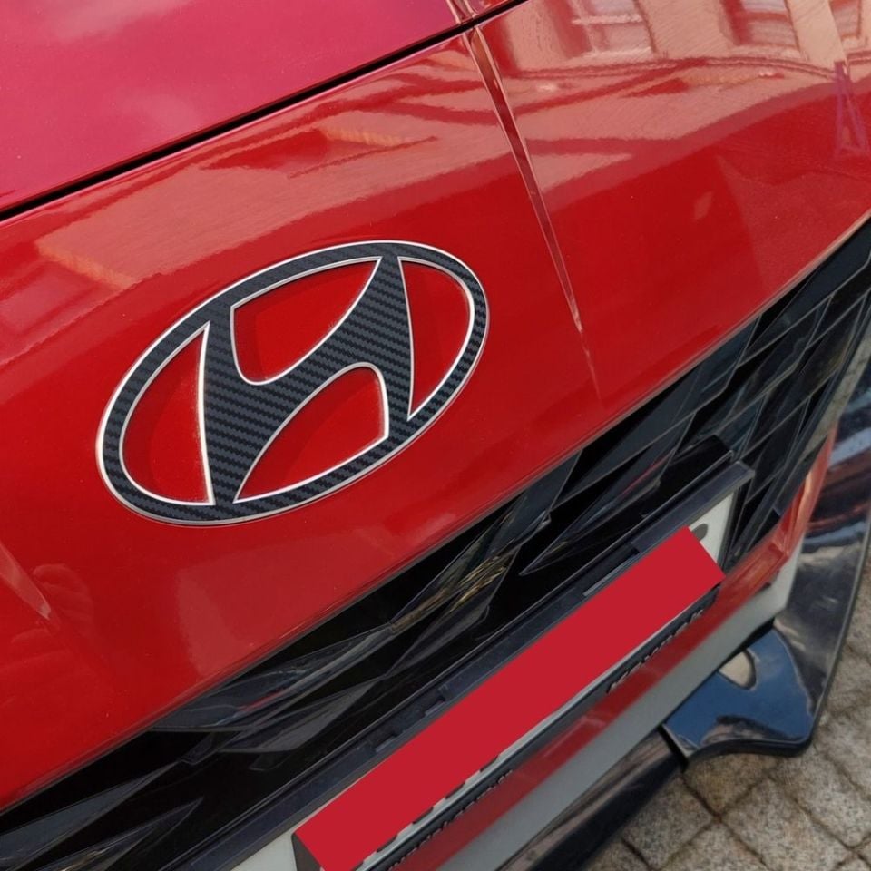 Hyundai i20 Amblem Sticker Set PARLAK SİYAH