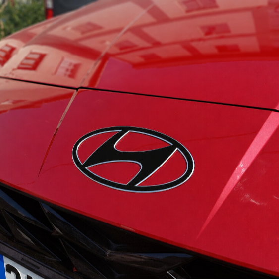 Hyundai i20 Amblem Sticker Set PARLAK SİYAH