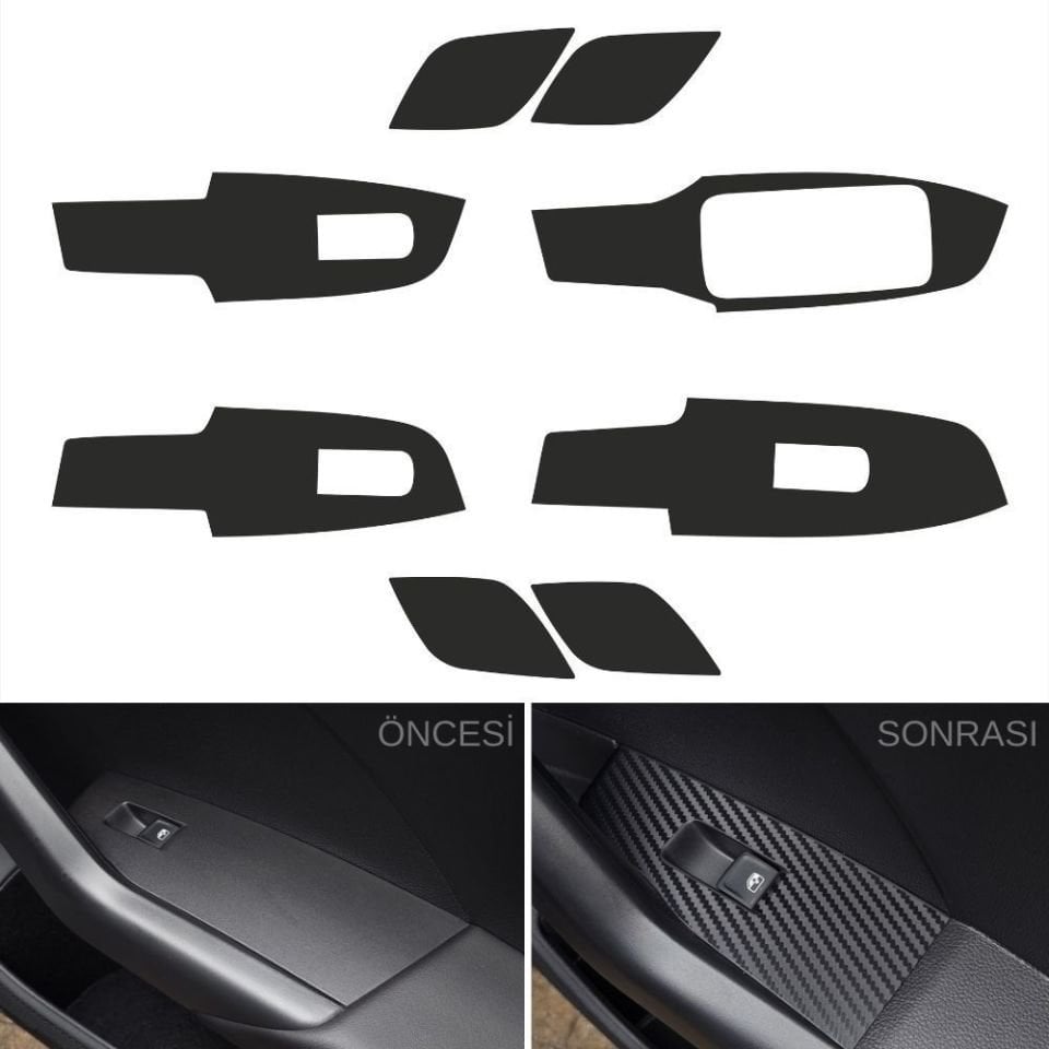 Volkswagen Polo MK6 Uyumlu İç Trim Kaplama Set