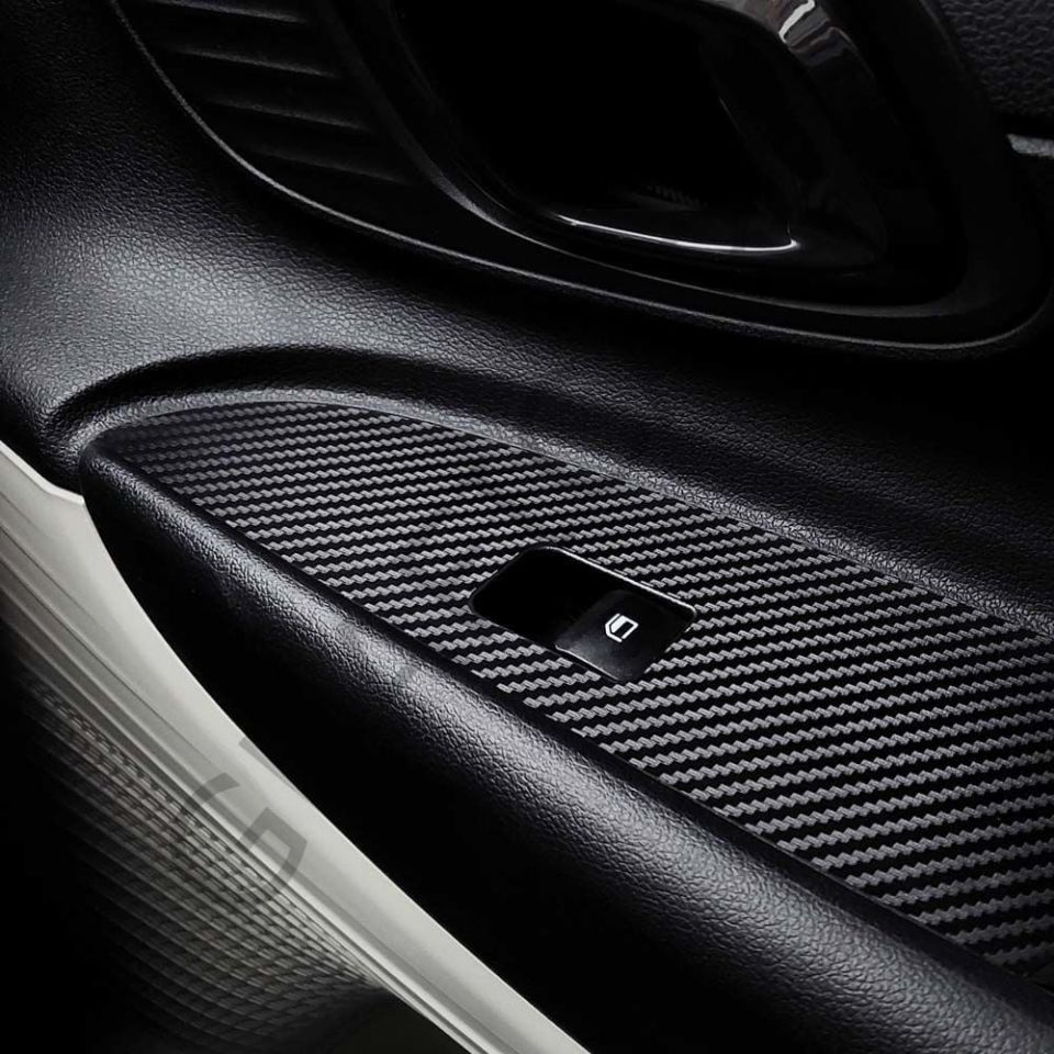 Hyundai Bayon İç Trim Kaplama Set MAT KARBON SİYAH - BUTON VAR
