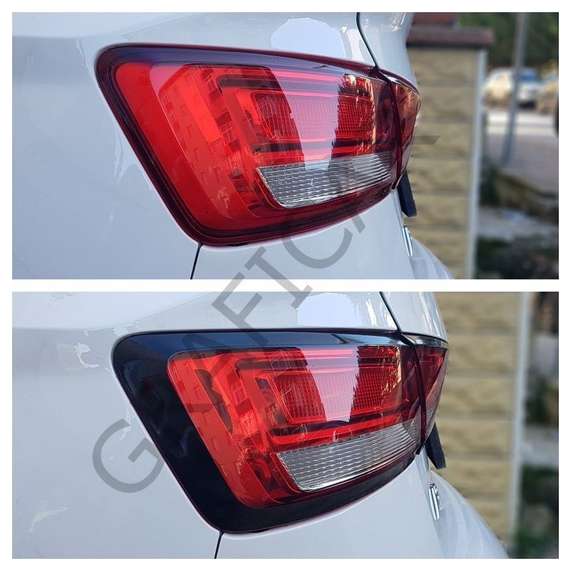 Audi A3/8V Sedan/Hatchback Stop Frame Sticker MATTE BLACK - SEDAN