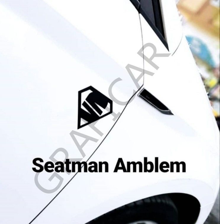Seatman Sticker Set / 2'li Paket MAT MAVİ